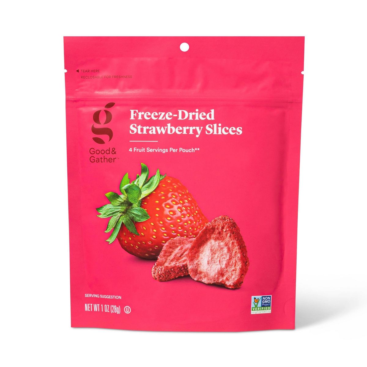 Rebanadas de Fresa Liofilizadas - 1 oz - Good & Gather™ - Imagen 2
