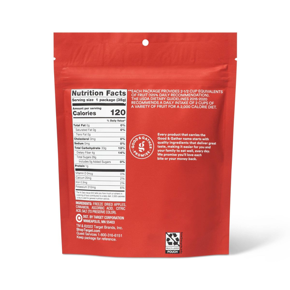 Rebanadas de Manzana con Canela Liofilizadas - 1.25 oz - Good & Gather™ - Imagen 4