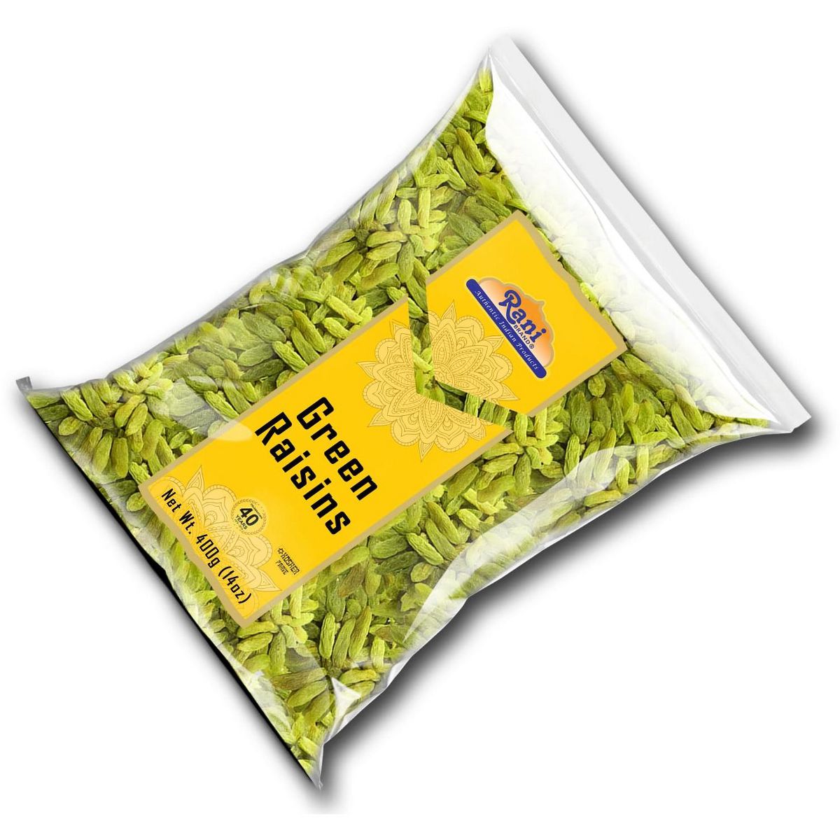 Pasas Verdes - 14 oz (400 g) - Rani Brand Authentic Indian Products - Imagen 7