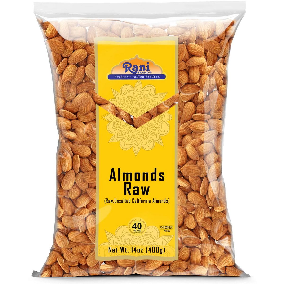 Rani Brand Authentic Indian Foods - Almendras, Crudas Enteras Con Cáscara - Imagen 2