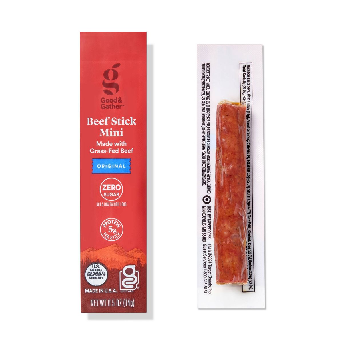 Palitos de Carne de Res Miniatura Originales - 5g de Proteína - 4oz/8ct - Good & Gather™ - Imagen 4