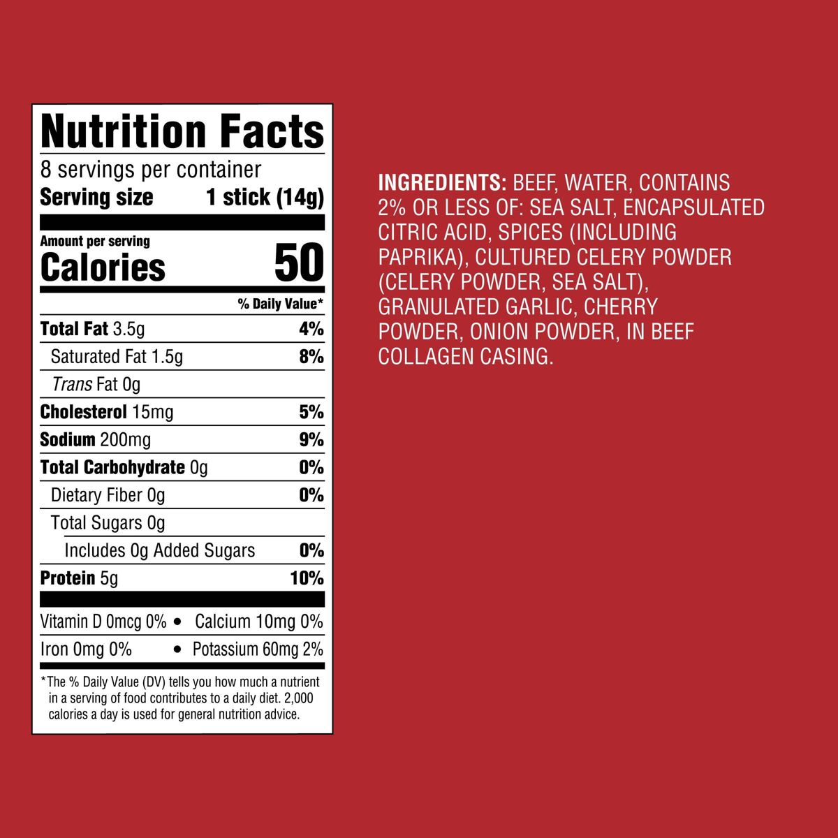 Palitos de Carne de Res Miniatura Originales - 5g de Proteína - 4oz/8ct - Good & Gather™ - Imagen 5