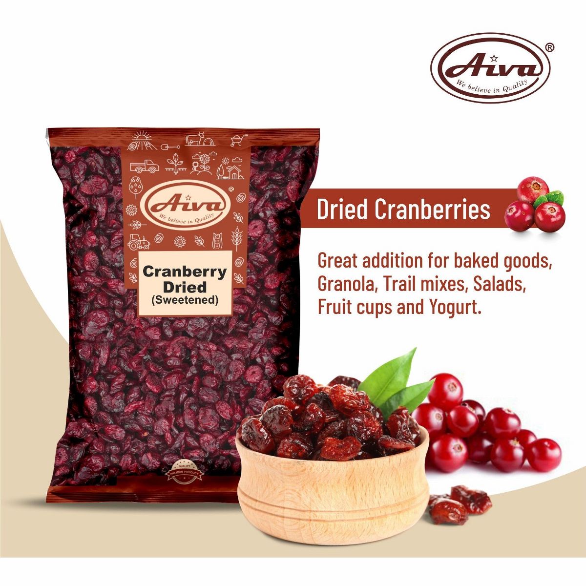 Aiva Arándanos Secos (Arándanos Endulzados) - Imagen 6