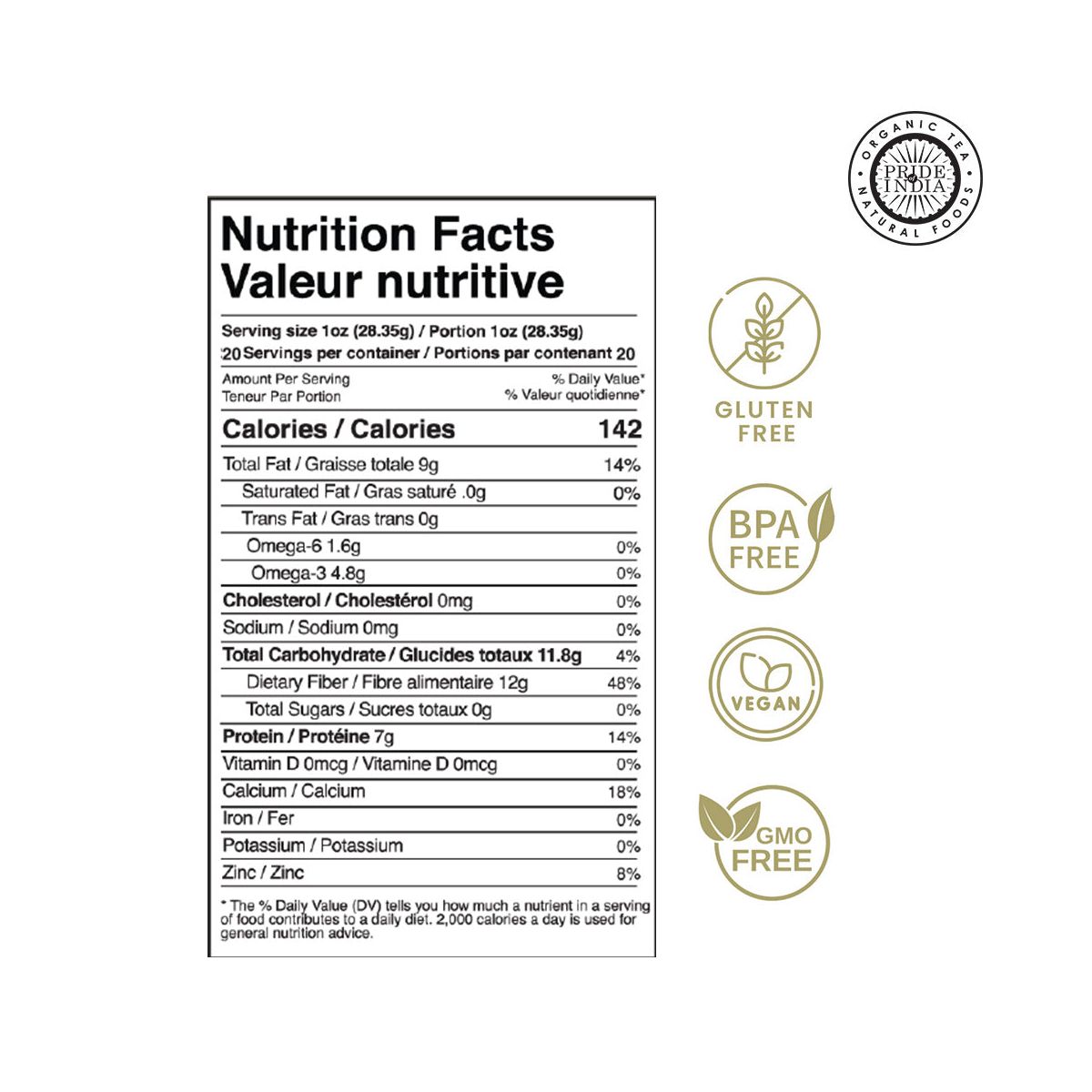 Semillas de Chía Blanca PRIDE OF INDIA - Imagen 3