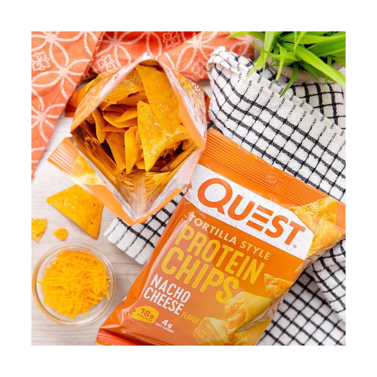 Quest Nutrition Tortilla Style Protein Chips - Nacho - Imagen 5