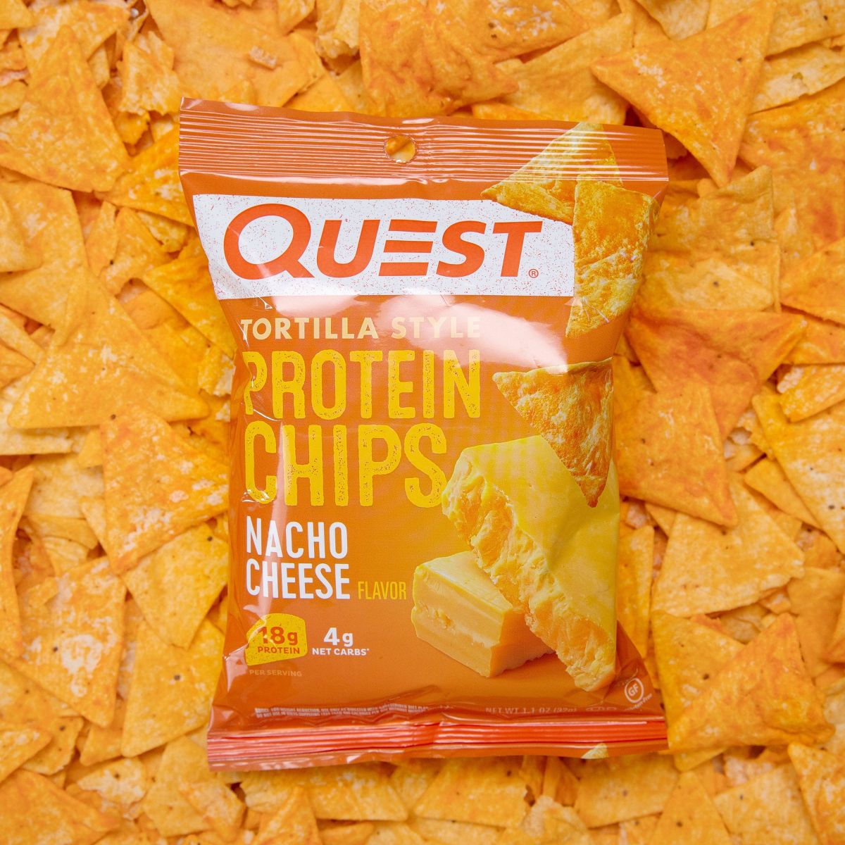 Quest Nutrition Tortilla Style Protein Chips - Nacho - Imagen 6
