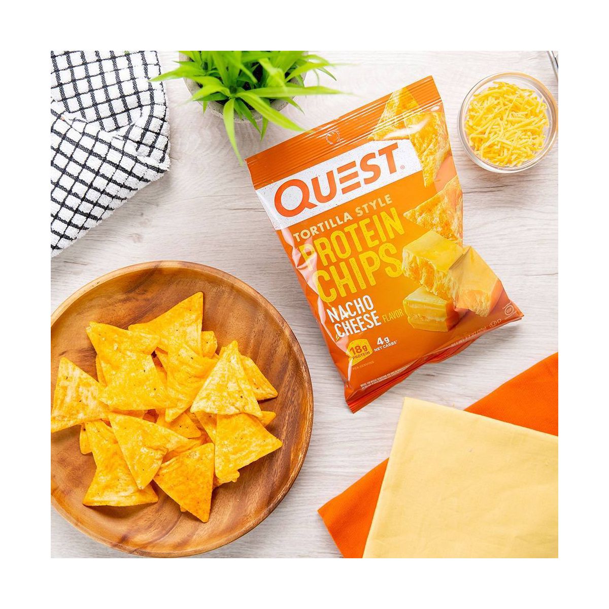 Quest Nutrition Tortilla Style Protein Chips - Nacho - Imagen 7