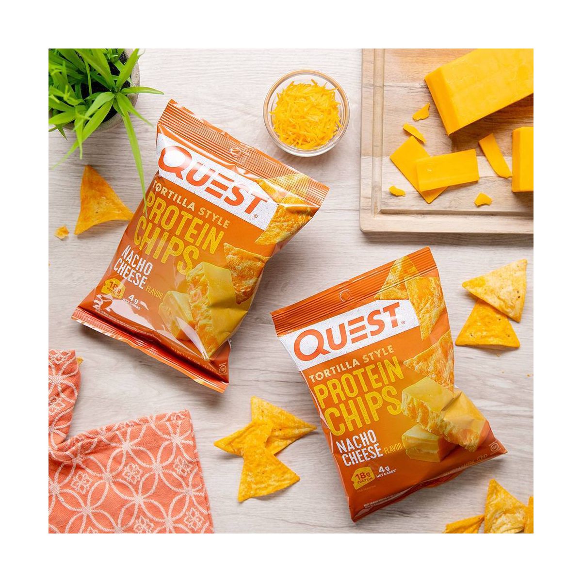 Quest Nutrition Tortilla Style Protein Chips - Nacho - Imagen 8