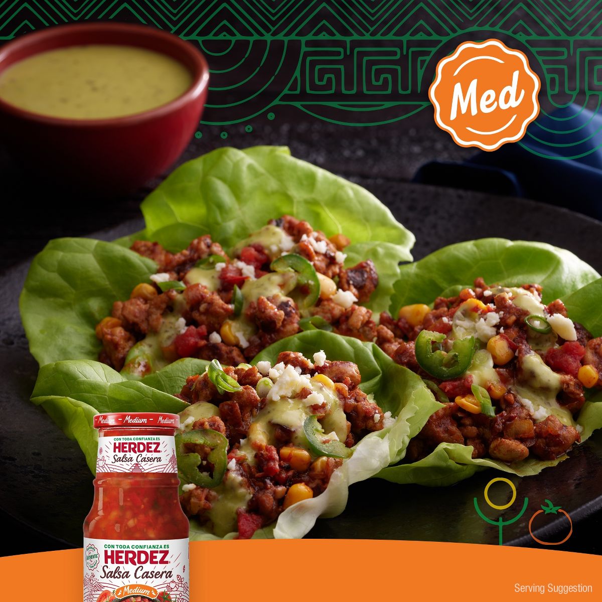 Herdez Casera Salsa Mediana 16 oz - Imagen 4