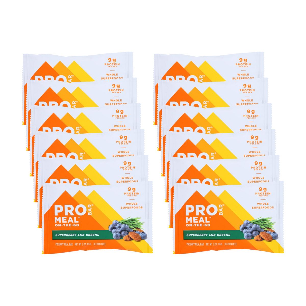 Barra de Comida Superberry and Greens - 12 barras, 3 oz