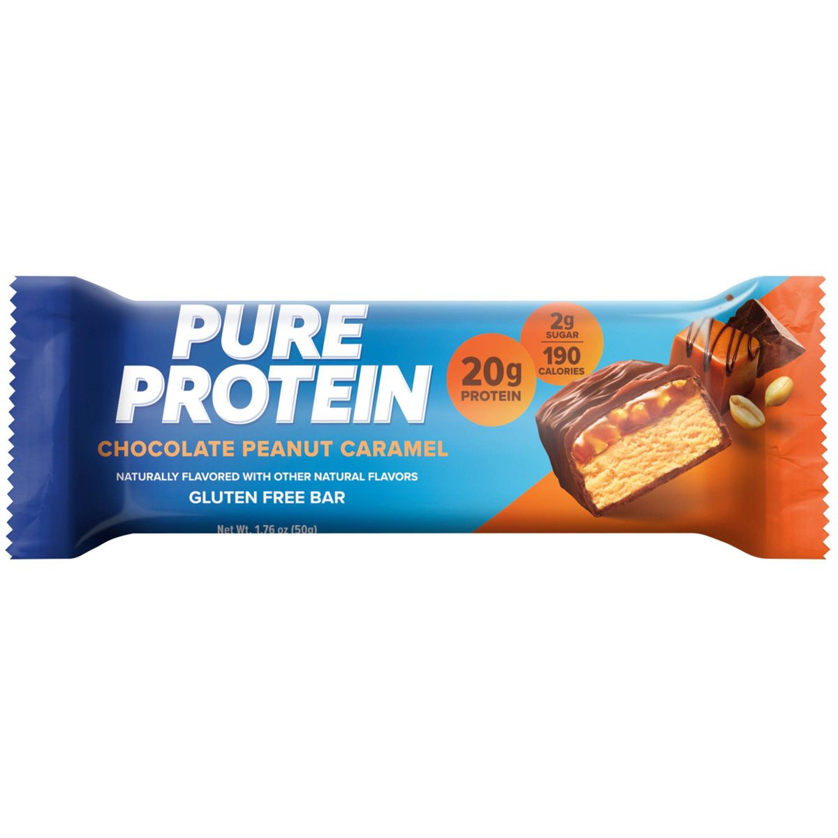 Pure Protein Barras de Aislado de Proteína de Suero con Chocolate, Cacahuate y Caramelo - 20g de Proteína - 12ct - Imagen 3