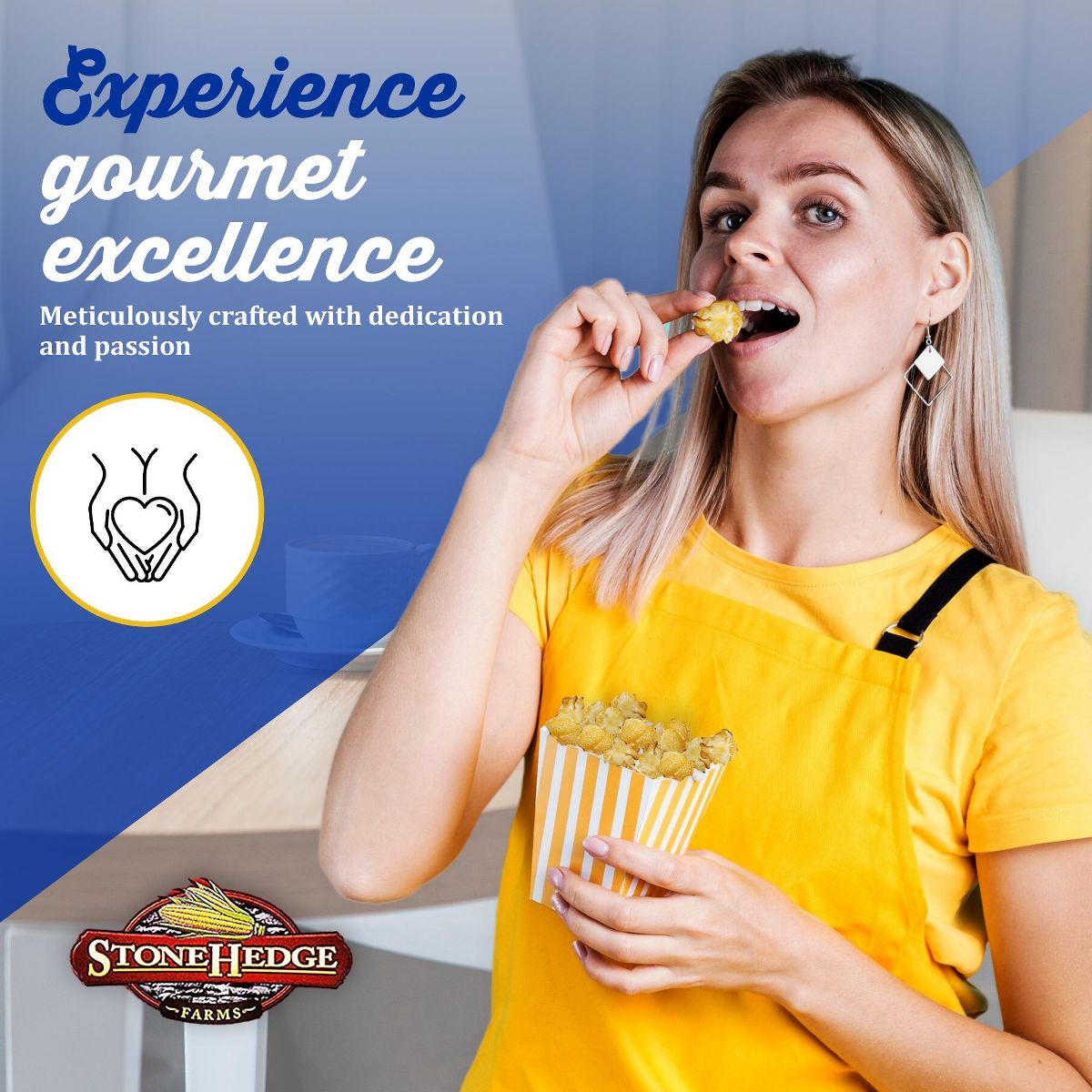 Palomitas de Maíz con Sabor a Toffee de Mantequilla Stonehedge Farms | Tarrina Grande 32 oz | Ideal para Fiestas y Navidad - Imagen 6