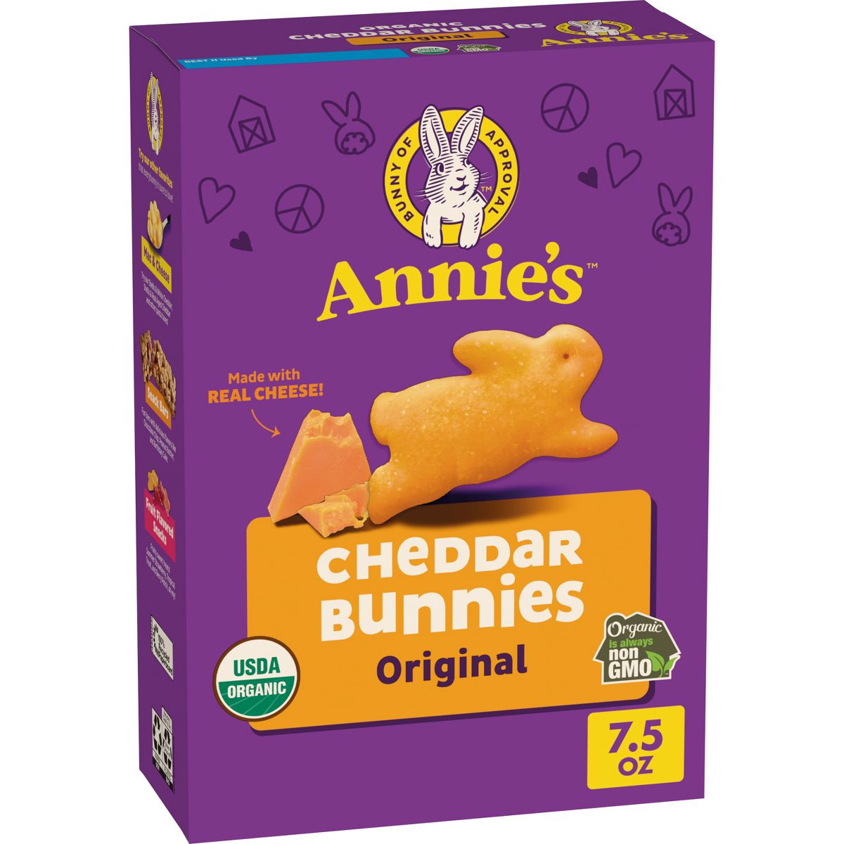 Annie's Organic Cheddar Bunnies Galletas Saladas Horneadas - 7.5 oz