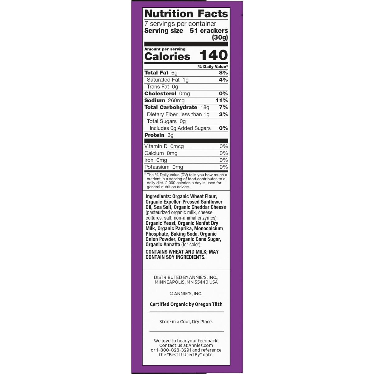 Annie's Organic Cheddar Bunnies Galletas Saladas Horneadas - 7.5 oz - Imagen 5