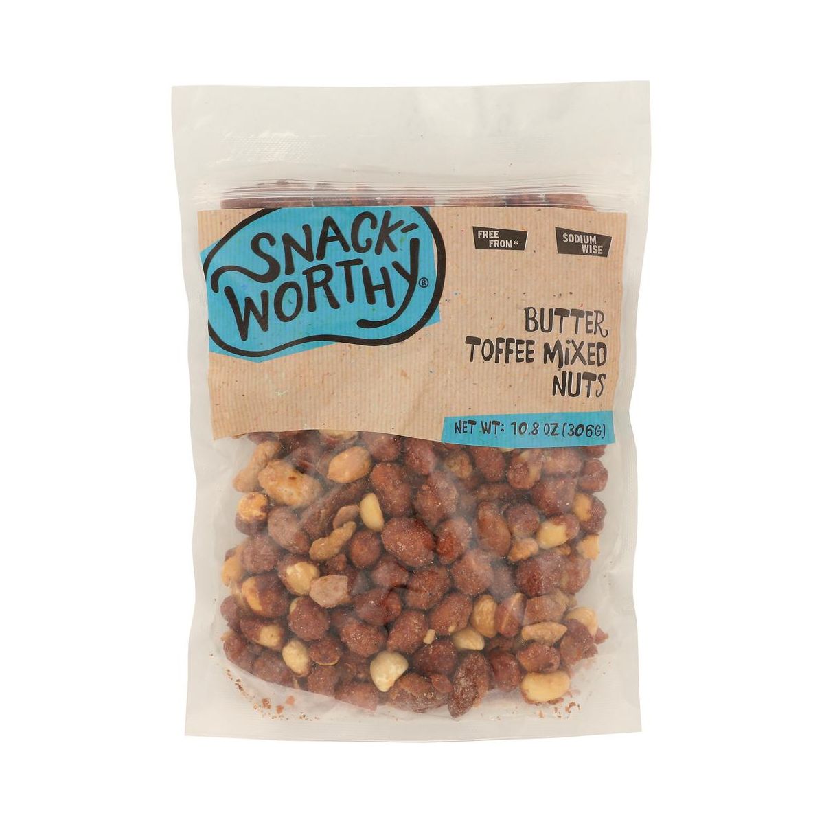 Snackworthy Nuts Mix Butter Toffee - Paquete de 12 - 10.8 Oz - Imagen 3