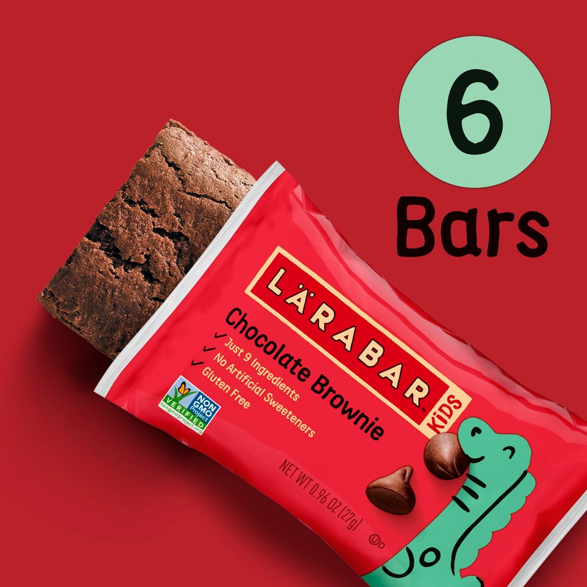 Larabar Kid Chocolate Brownies 6ct / .96oz - Imagen 5