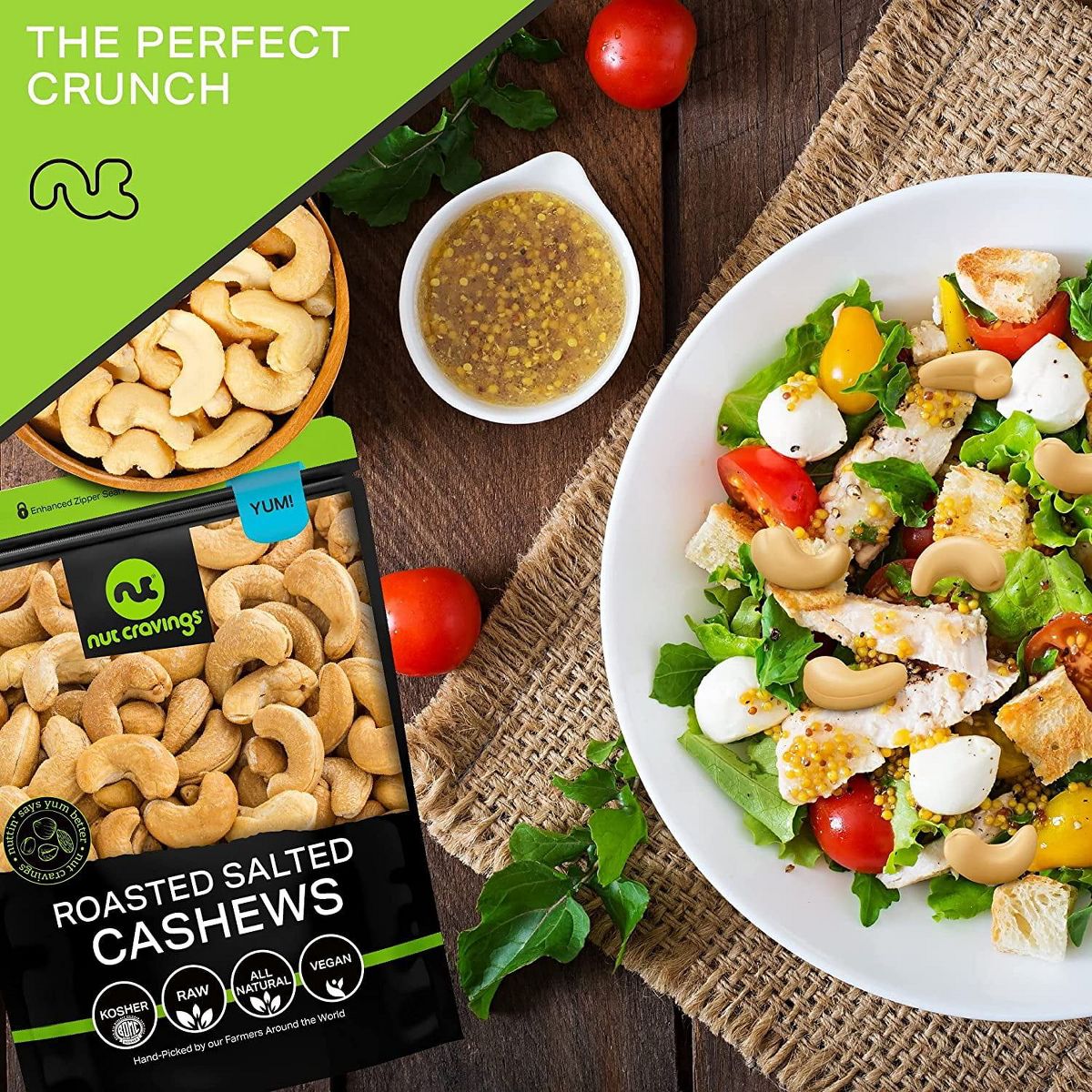 Nueces de la India Tostadas con Sal de Nut Cravings - Imagen 9