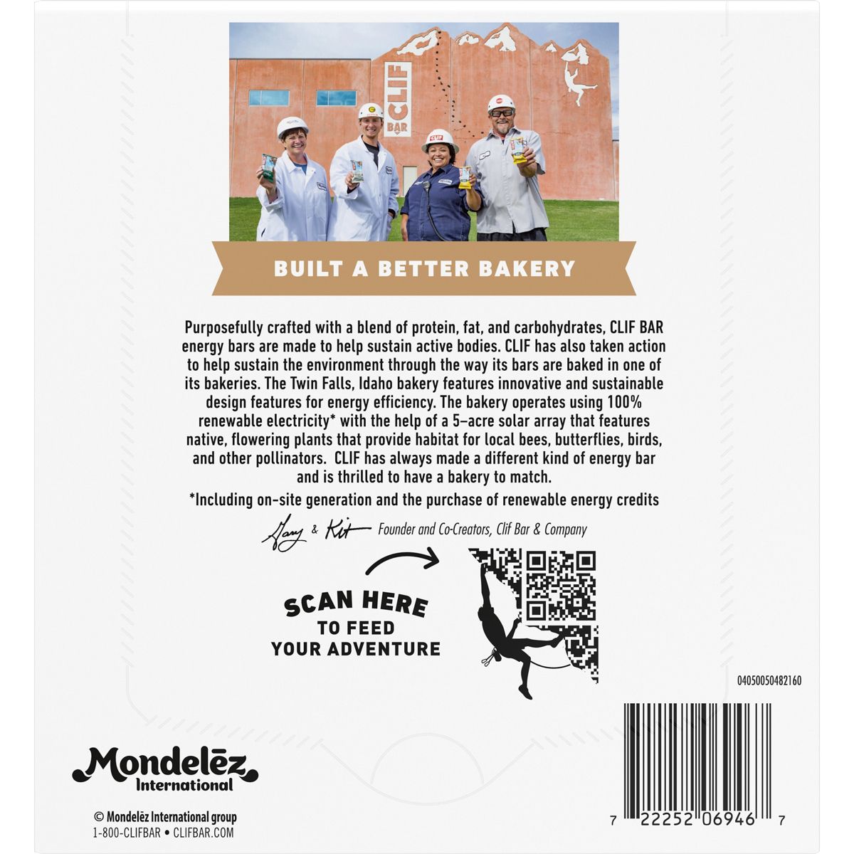 CLIF Bar Cookies & Creme Barritas de Granola a Base de Plantas con Proteína de Soya, Hechas con Avena Orgánica - 11g de Proteína - 12 oz / 5 ct - Imagen 3