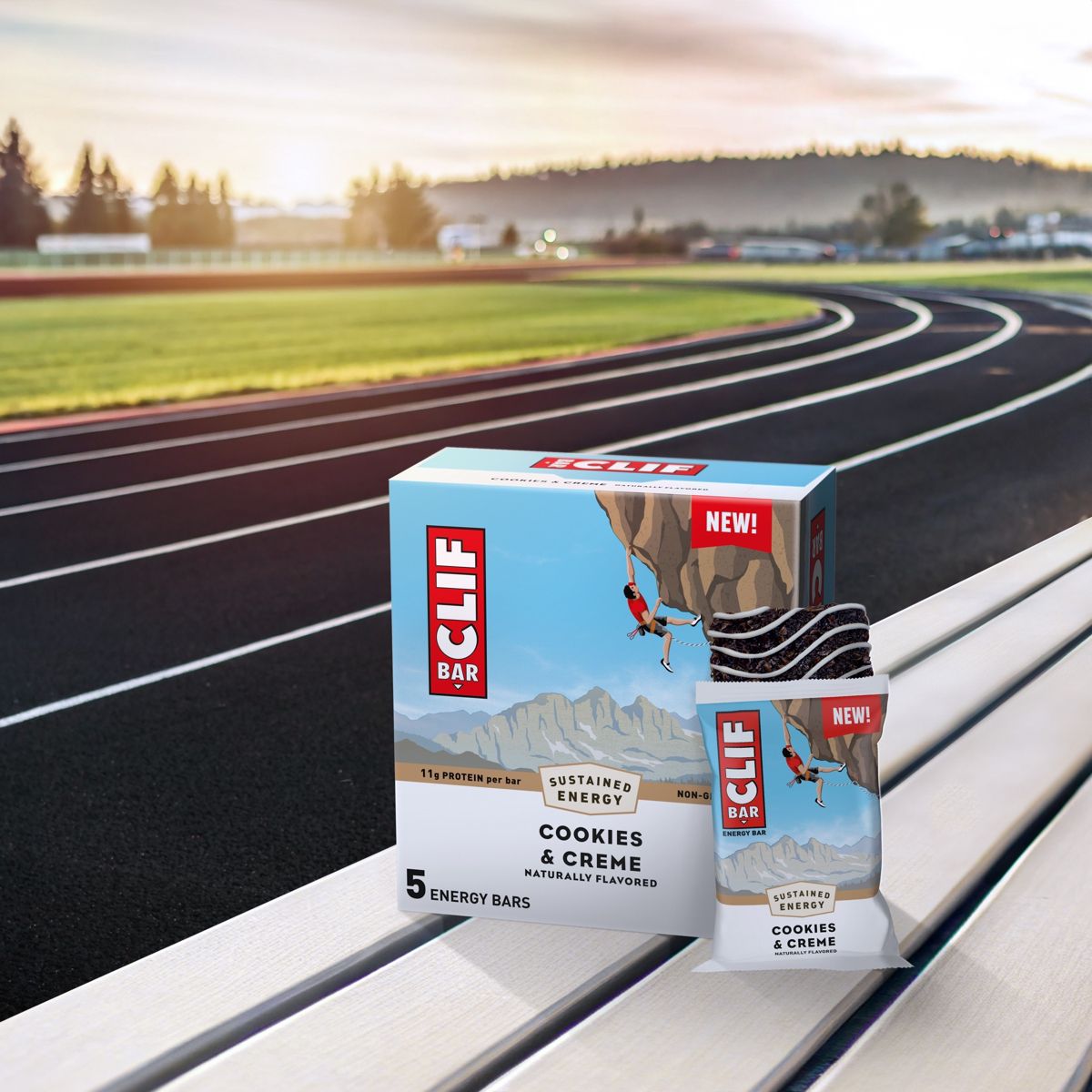 CLIF Bar Cookies & Creme Barritas de Granola a Base de Plantas con Proteína de Soya, Hechas con Avena Orgánica - 11g de Proteína - 12 oz / 5 ct - Imagen 6