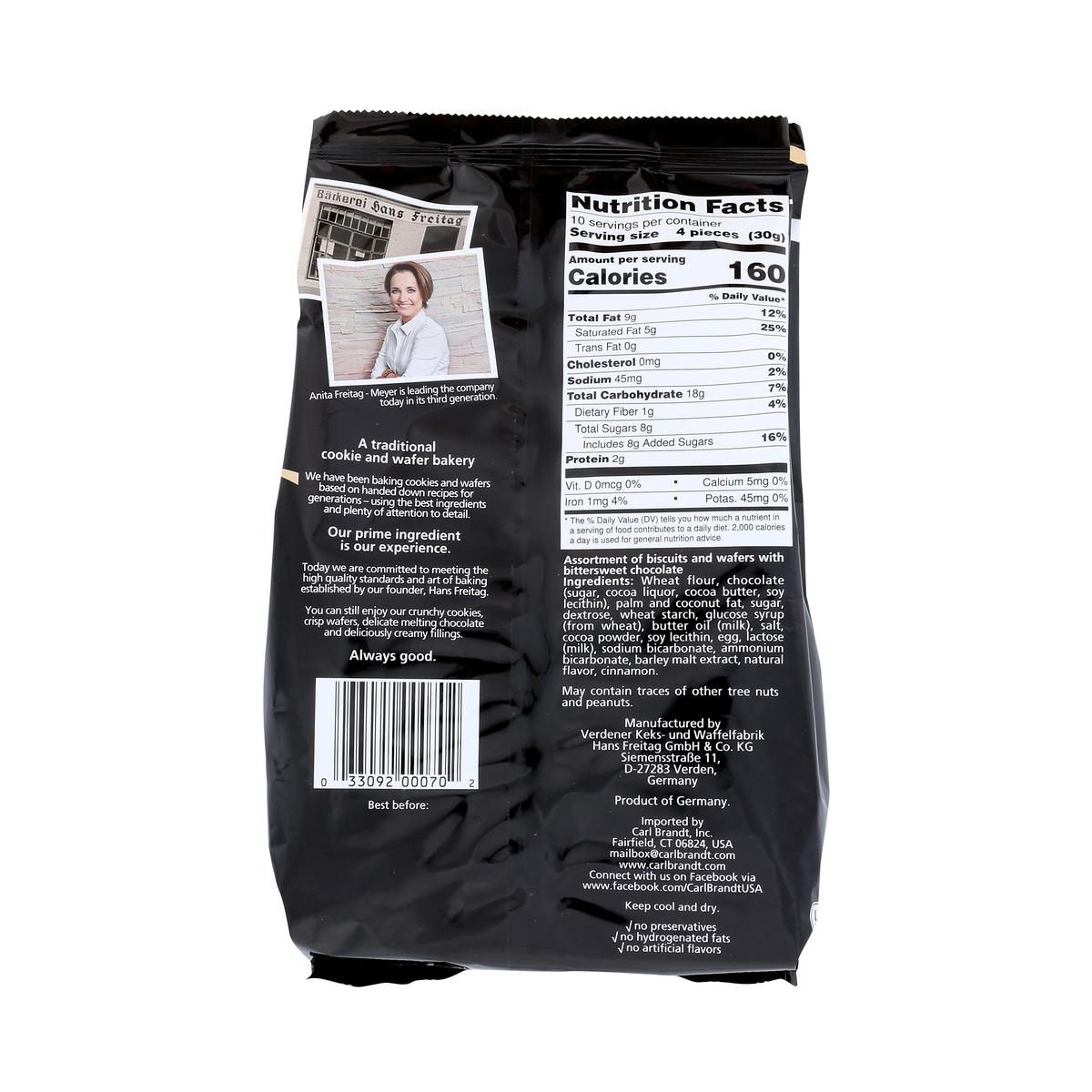 Galletas de Chocolate Hans Freitag Noblesse Noir - 10 pack, 10.6 oz - Imagen 4