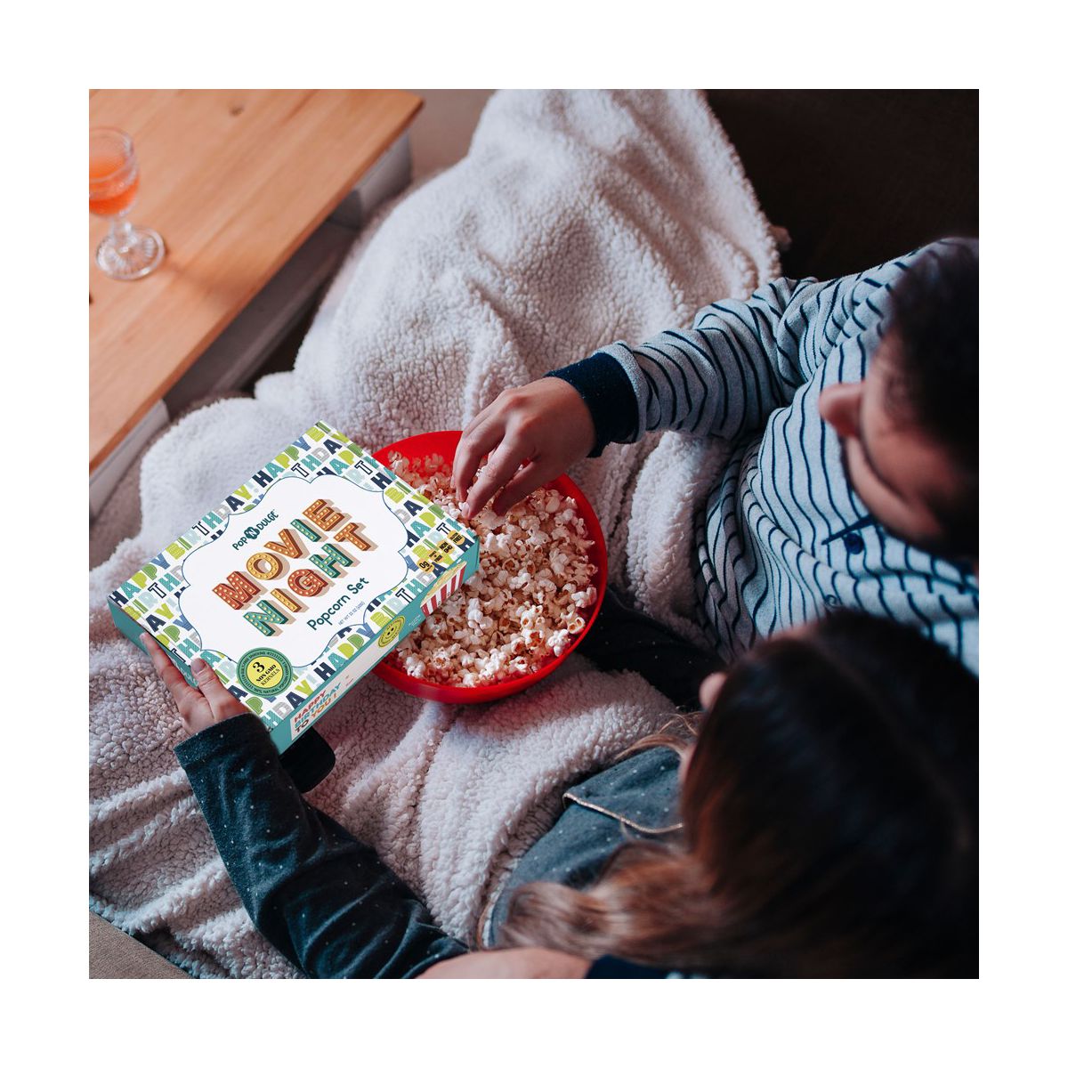 Set de Regalo de Palomitas para Noche de Película "Happy Birthday" - Imagen 3