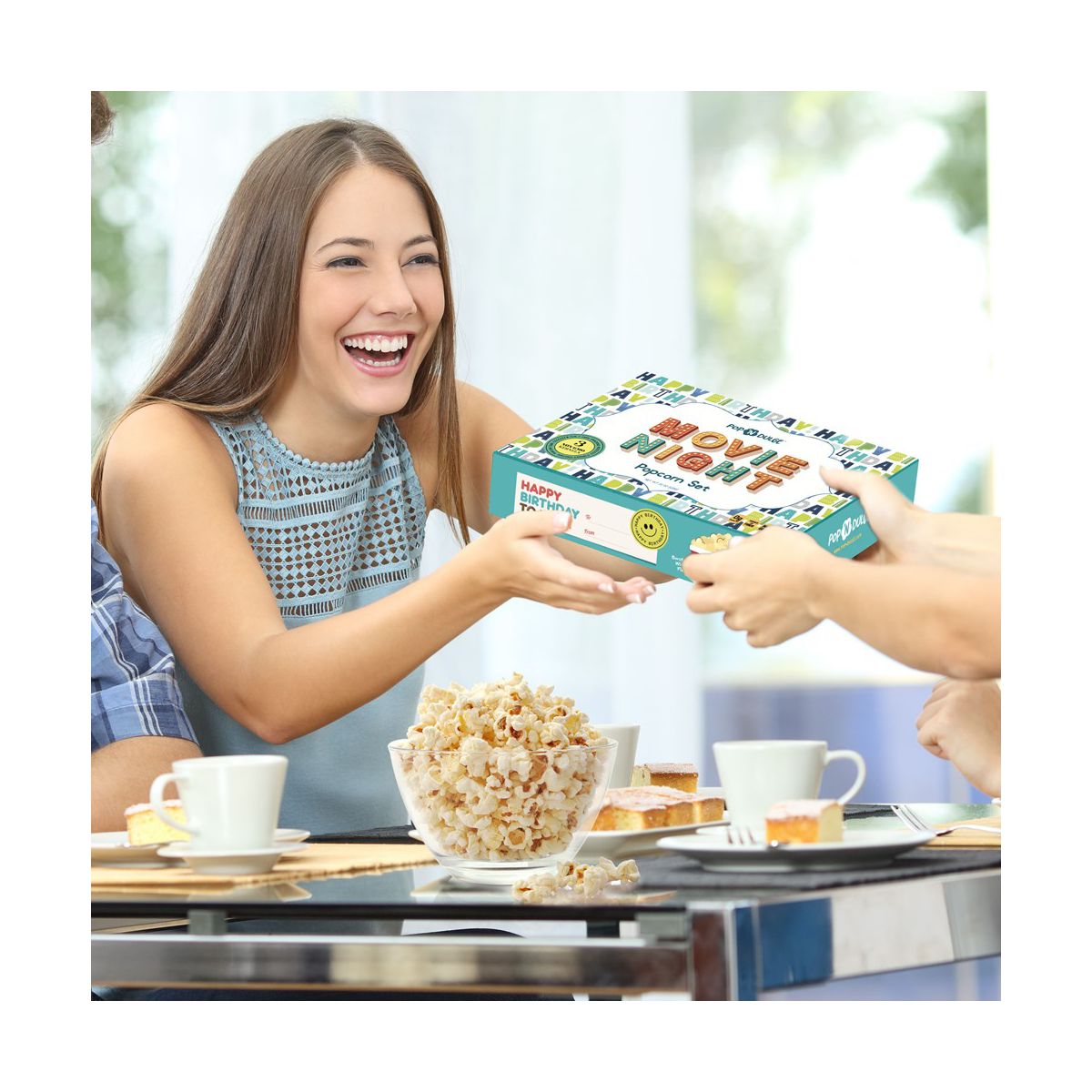 Set de Regalo de Palomitas para Noche de Película "Happy Birthday" - Imagen 4