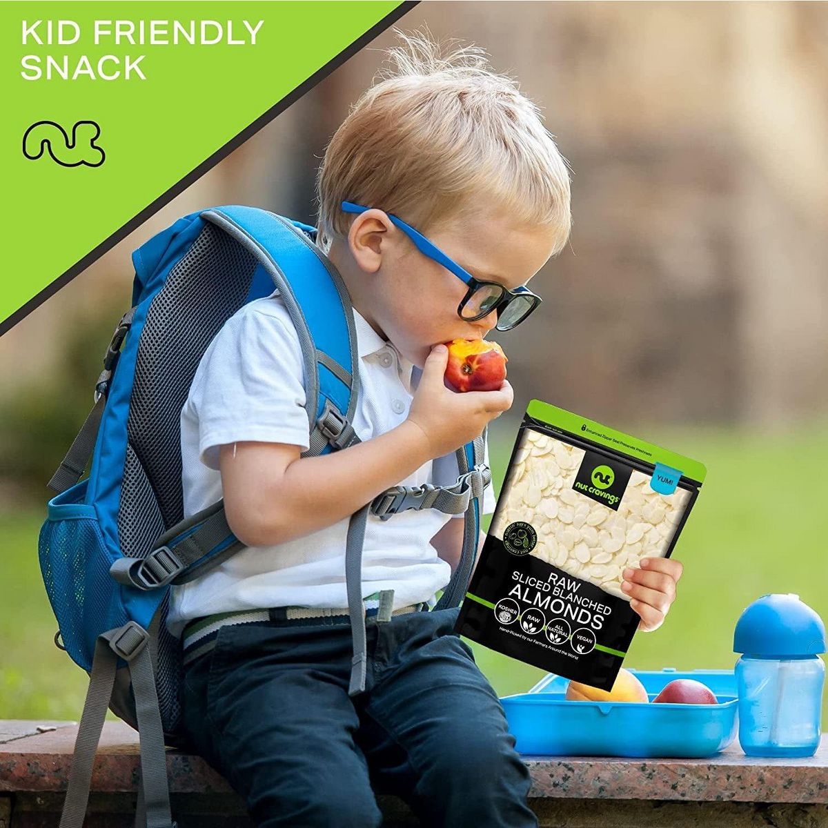 Almendras Fileteadas, Crudas, Blanqueadas de Nut Cravings - Imagen 6