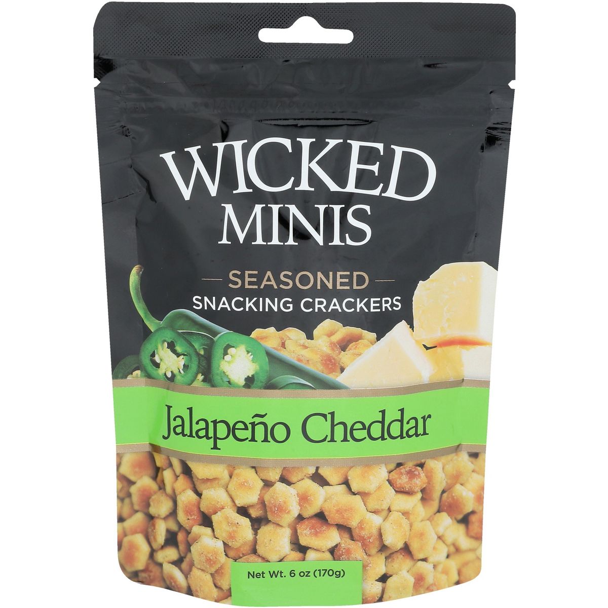 Wicked Mix Galletas Oyster Sabor Jalapeño y Cheddar - Caja con 6 - 6 oz - Imagen 3