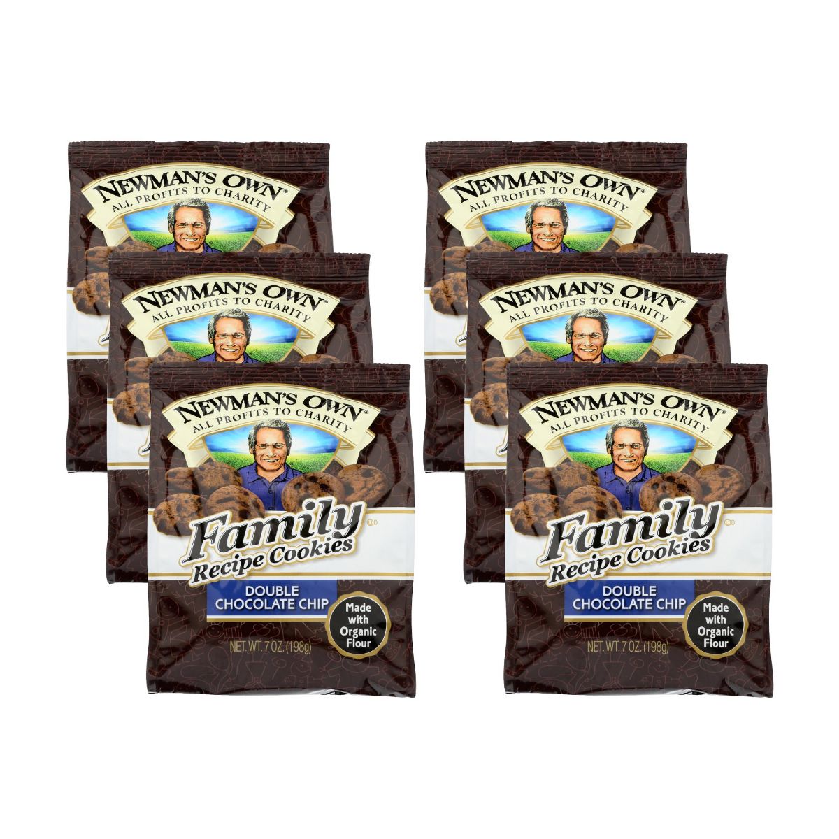 Galletas Newman's Own Organics Doble Chispas de Chocolate - Caja de 6/7 oz - Imagen 2