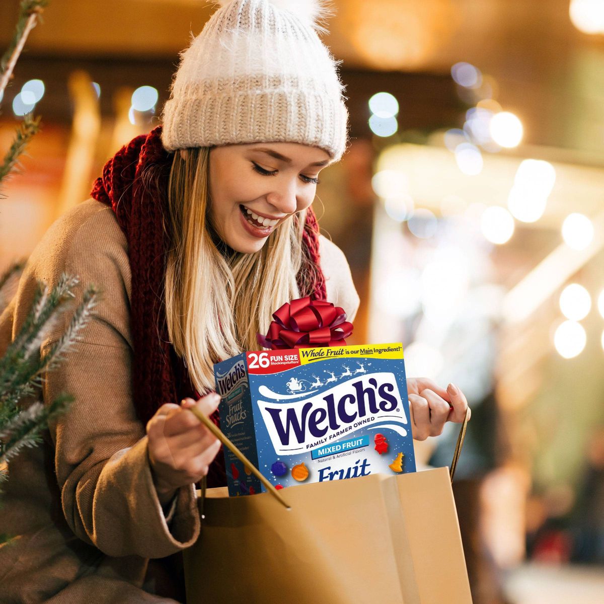 Welch's Snacks de Frutas Mixtas Navideños - 13 oz/26 ct - Imagen 6
