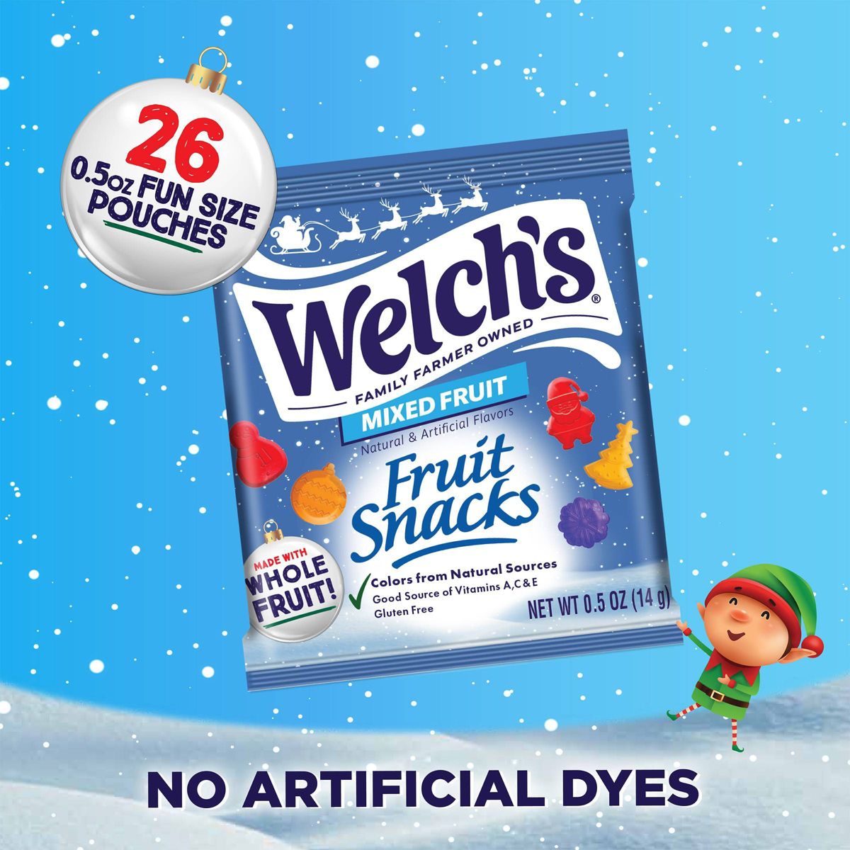 Welch's Snacks de Frutas Mixtas Navideños - 13 oz/26 ct - Imagen 7