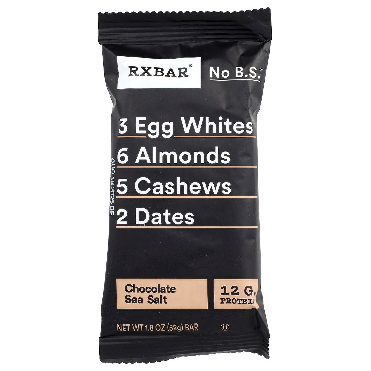 Barra de Proteína RXBAR, Chocolate con Sal de Mar, 12 Barras, 1.8 oz (52 g) Cada Una - Imagen 4