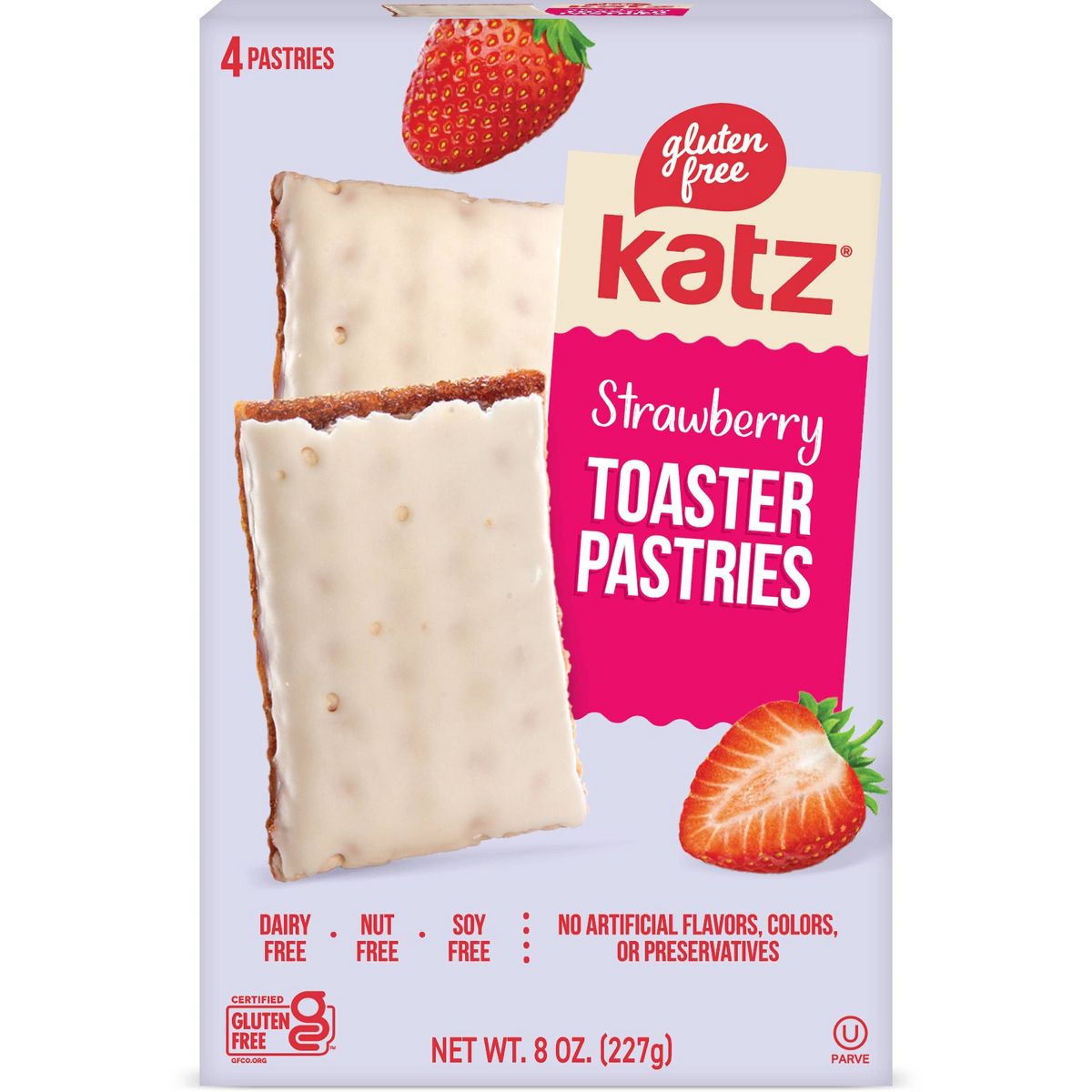 Katz Pastelillos Tostados de Fresa Sin Gluten - 8 oz / 4 ct - Imagen 8