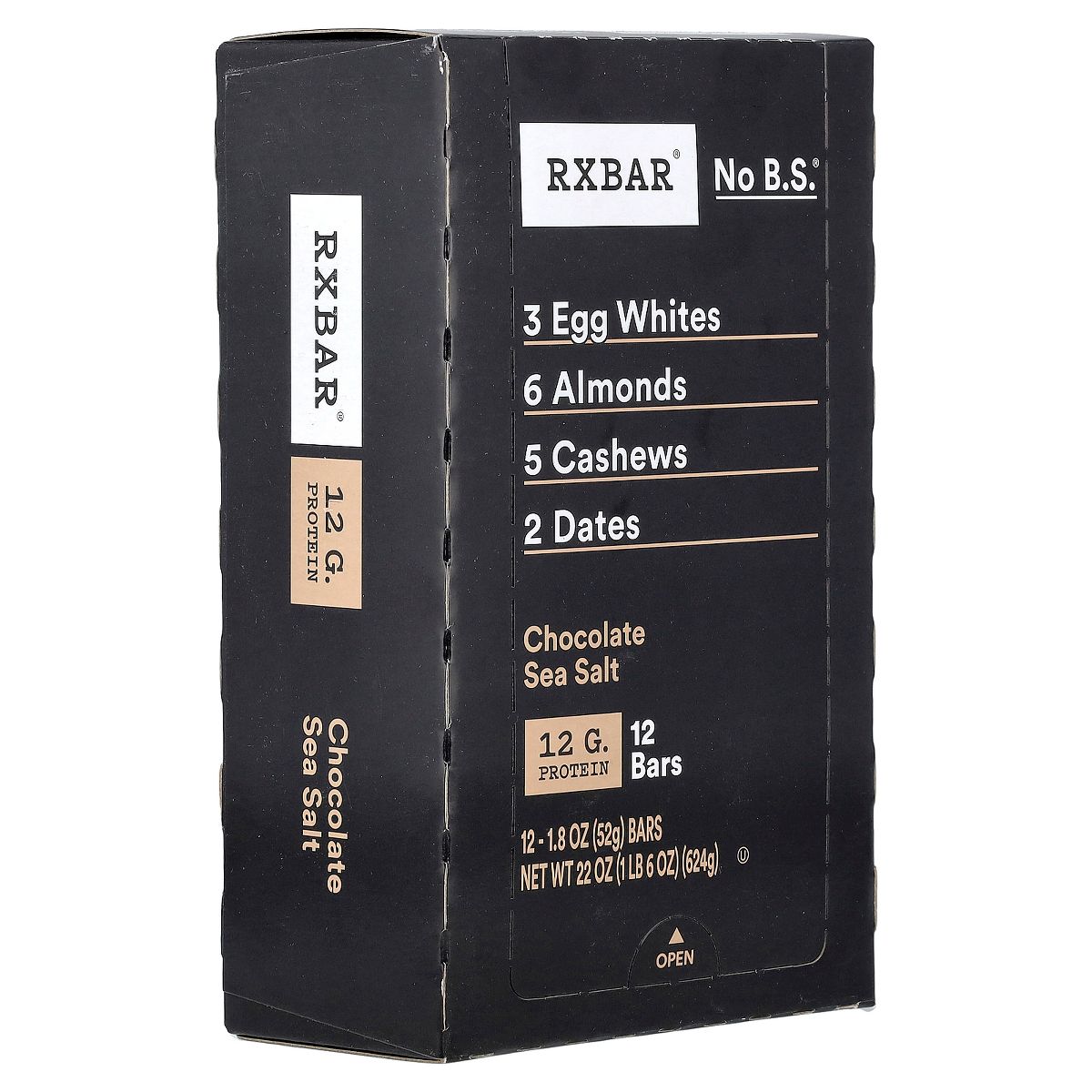 Barra de Proteína RXBAR, Chocolate con Sal de Mar, 12 Barras, 1.8 oz (52 g) Cada Una - Imagen 6