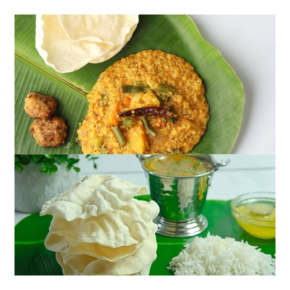 Shastha Traditional Handmade Appalam / Pappad - Paquete de 3 × 225g = 1.49 lbs - Imagen 5