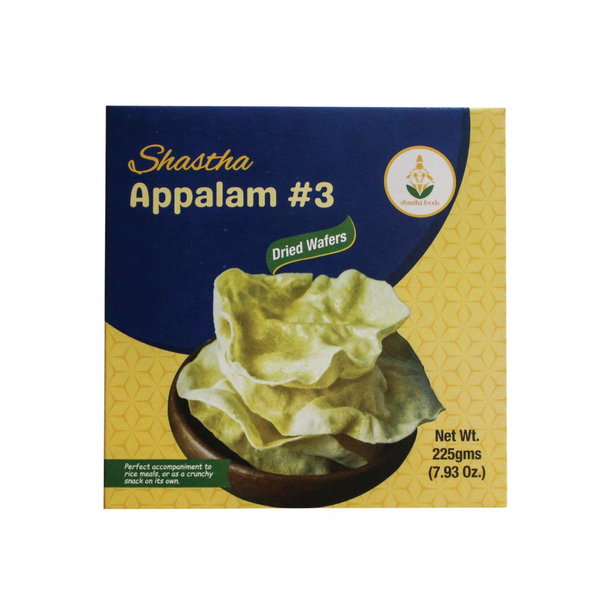 Shastha Traditional Handmade Appalam / Pappad - Paquete de 3 × 225g = 1.49 lbs - Imagen 7