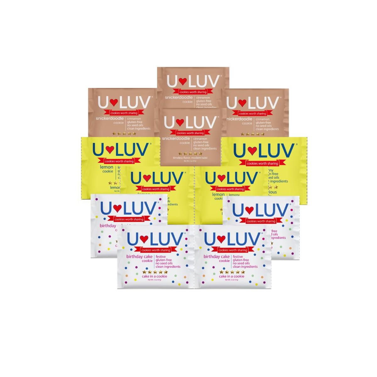 U-LUV Foods Golden Lovers Paquete de 12