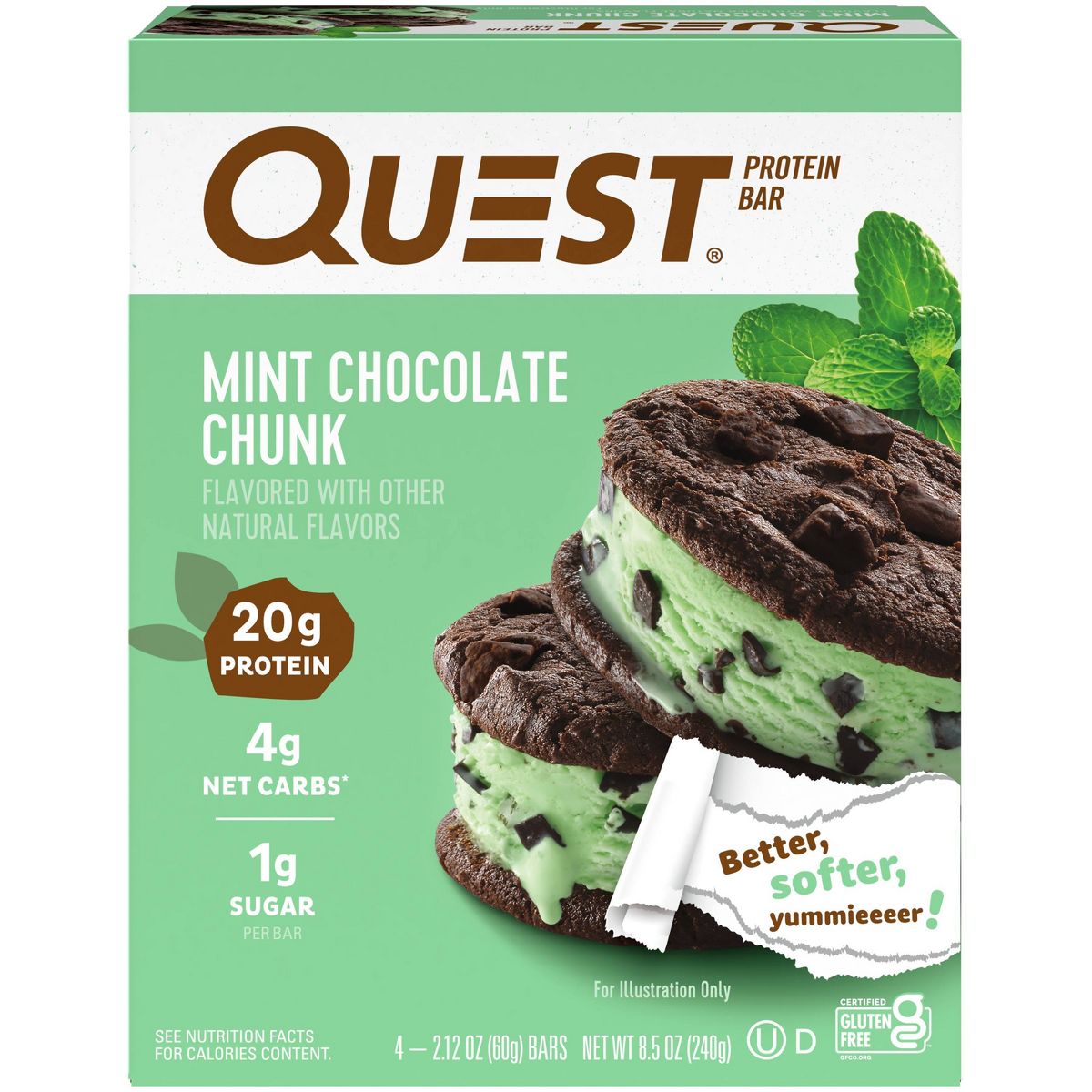 Barra de Proteína Quest Nutrition - Chocolate con Trozos de Menta - Imagen 2