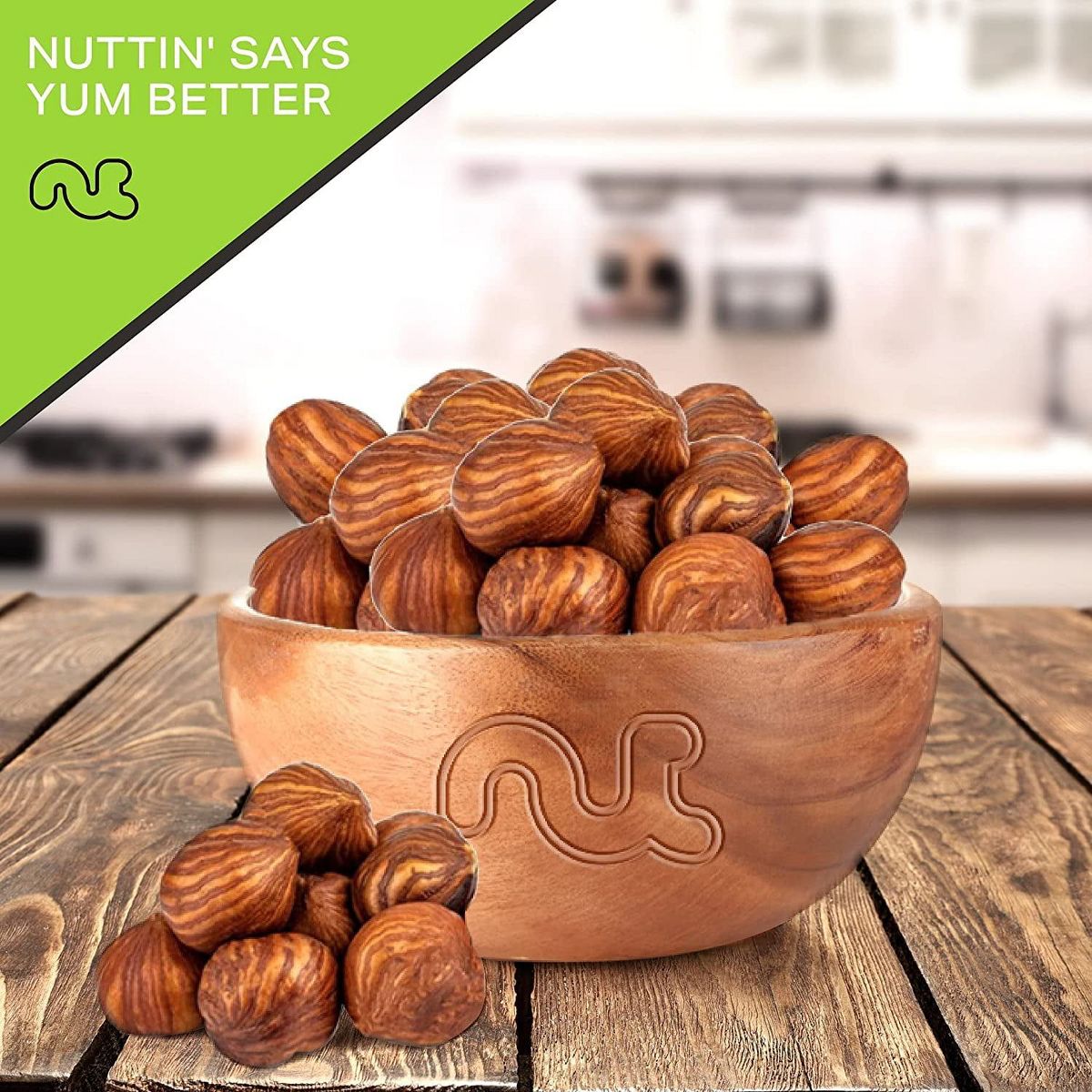 Nueces Crudas Avellanas Filberts con Cáscara, Sin Sal de Nut Cravings - Imagen 4