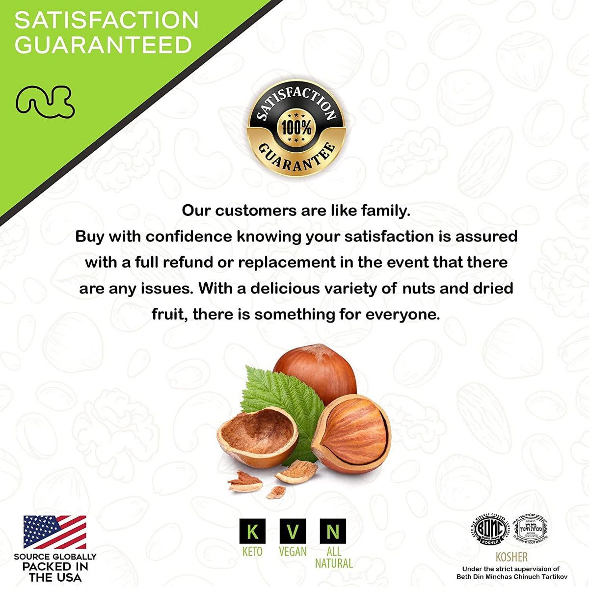 Nueces Crudas Avellanas Filberts con Cáscara, Sin Sal de Nut Cravings - Imagen 10