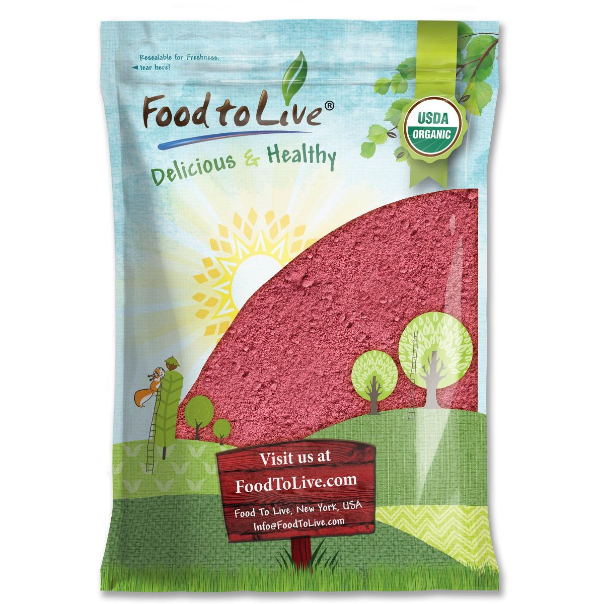 Polvo de Fresa Orgánico - por Food To Live - Imagen 4