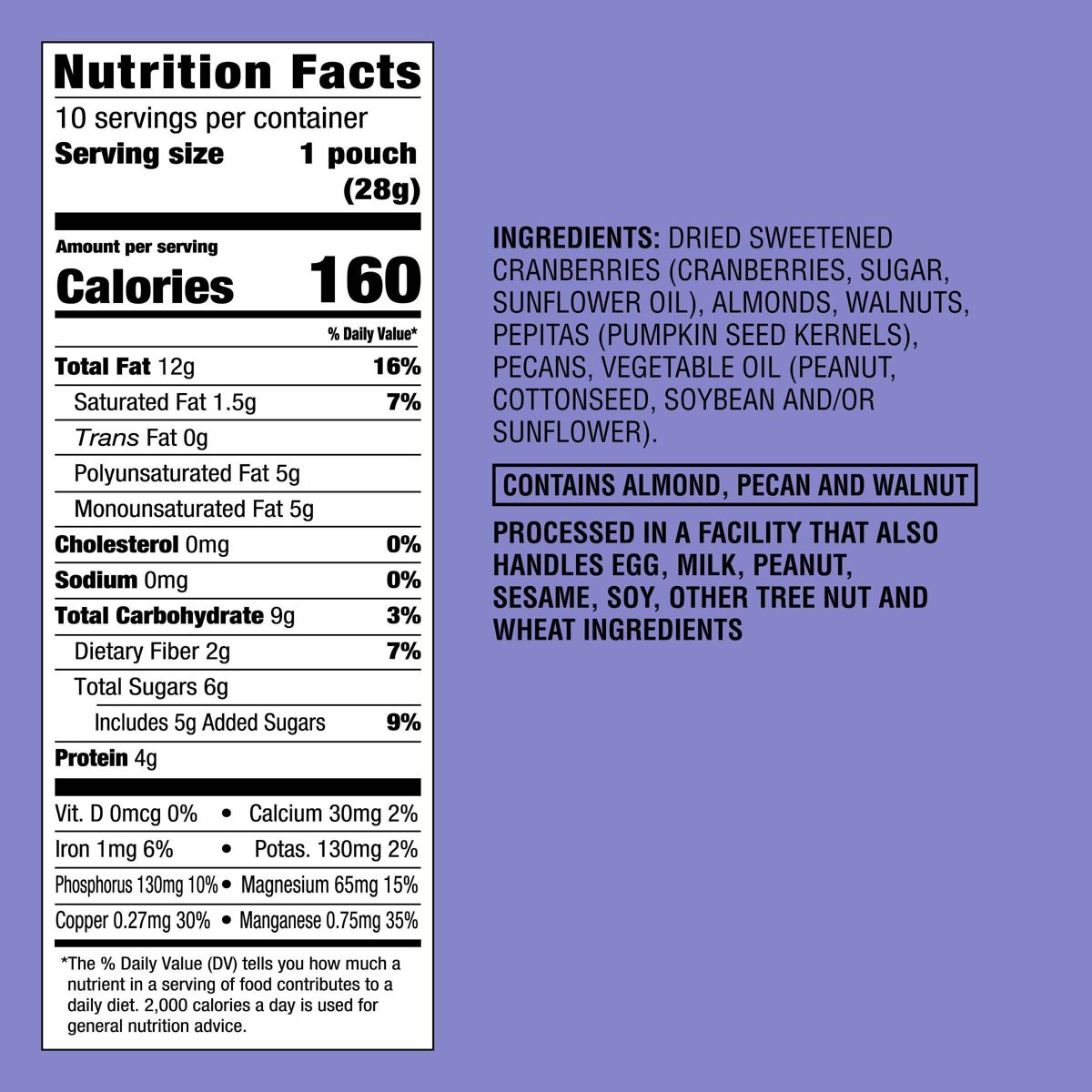 Mezcla de Frutos Secos con Omega-3 - 10 oz / 10 unidades - Good & Gather™ - Imagen 5