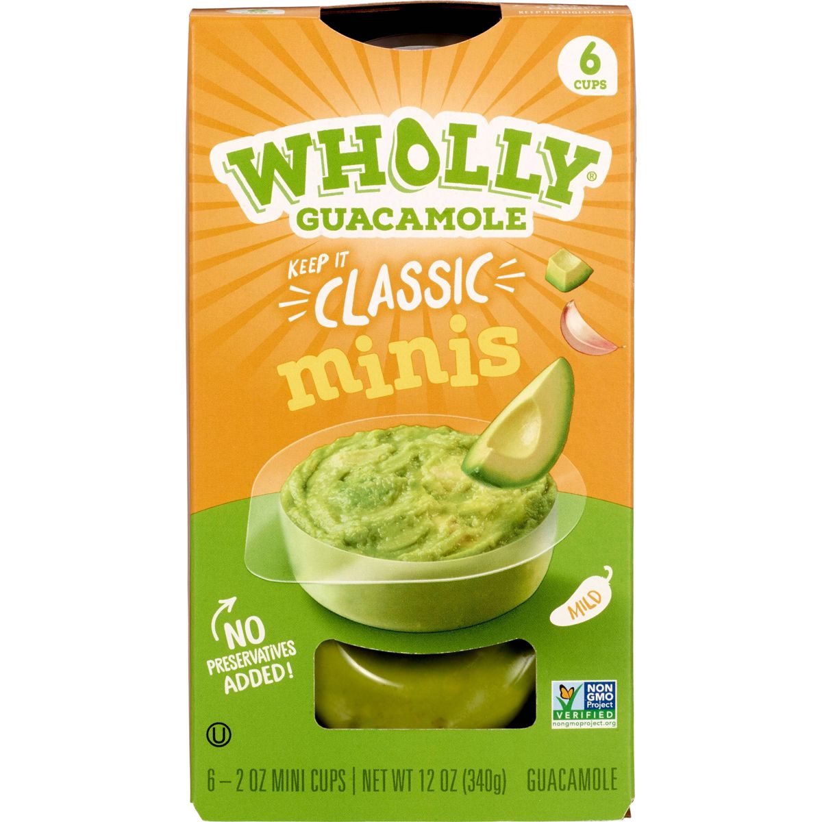 Wholly Guacamole Clásico en Tazones Mini - 12 oz / 6 ct