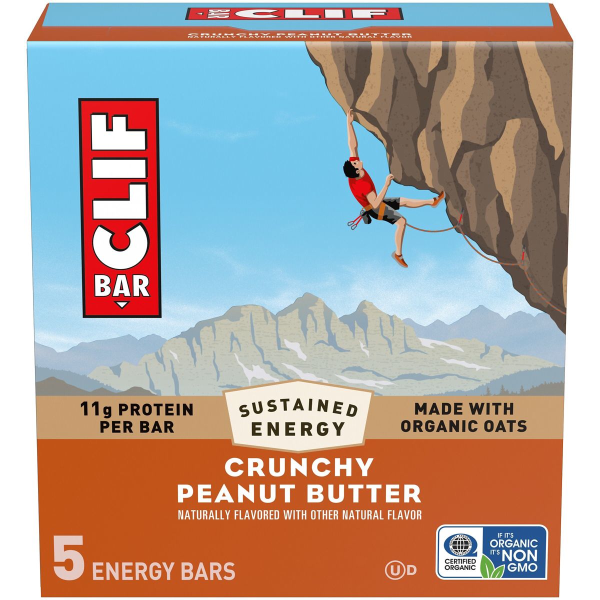 CLIF Bar Barritas Energéticas Crujientes de Cacahuate