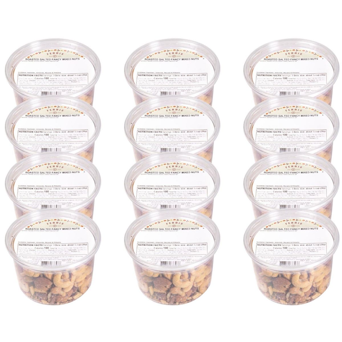 Ferris Nut Co. Mezcla de Nueces Tostadas con Sal - Caja de 12/10 oz - Imagen 2