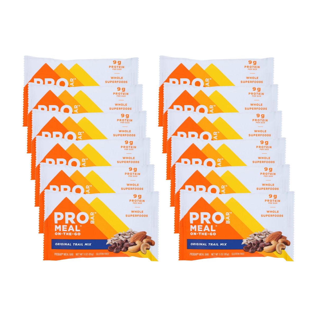 Barra de Mezcla de Frutas y Nueces Orgánica Original para Comida - 12 barras, 3 oz