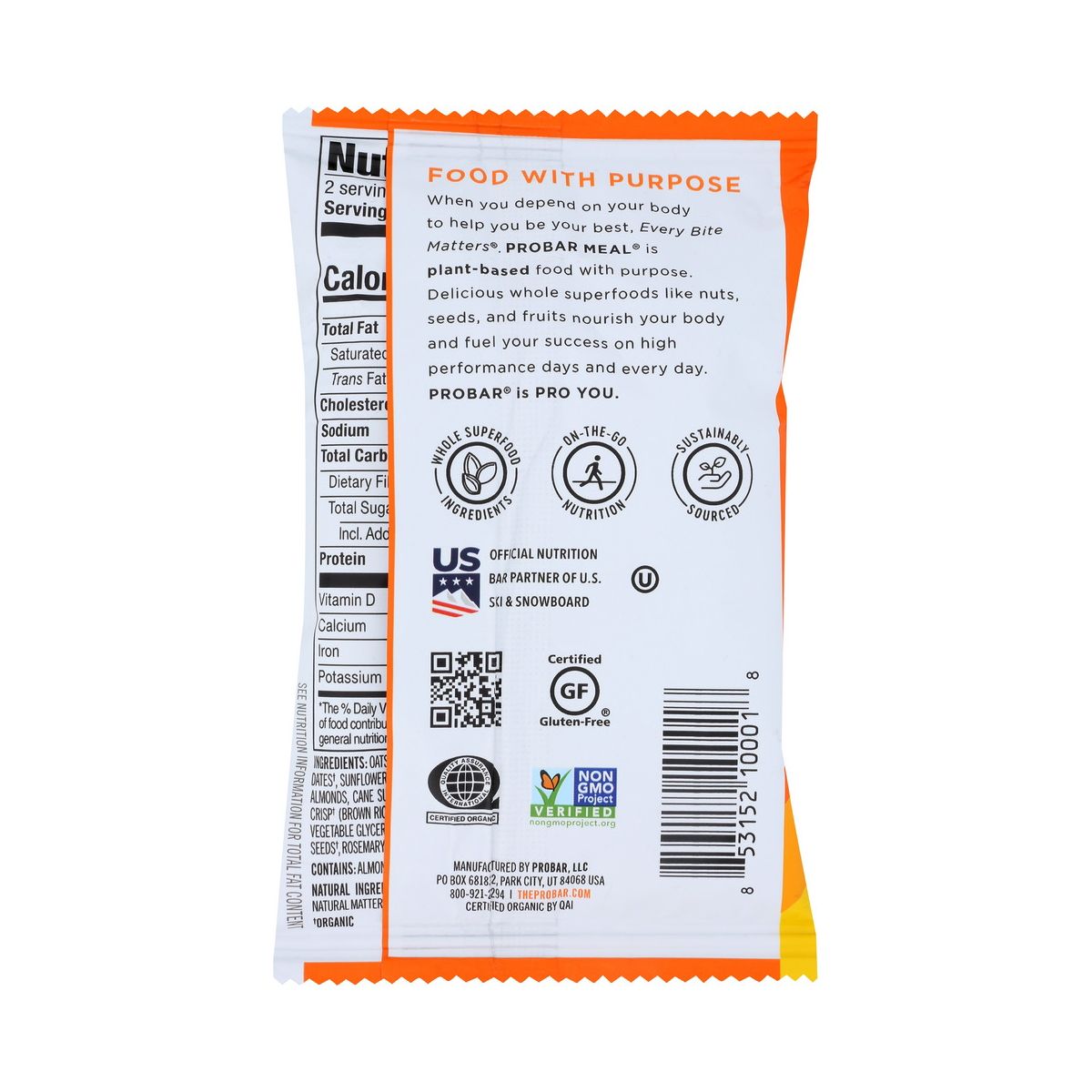 Barra de Mezcla de Frutas y Nueces Orgánica Original para Comida - 12 barras, 3 oz - Imagen 4