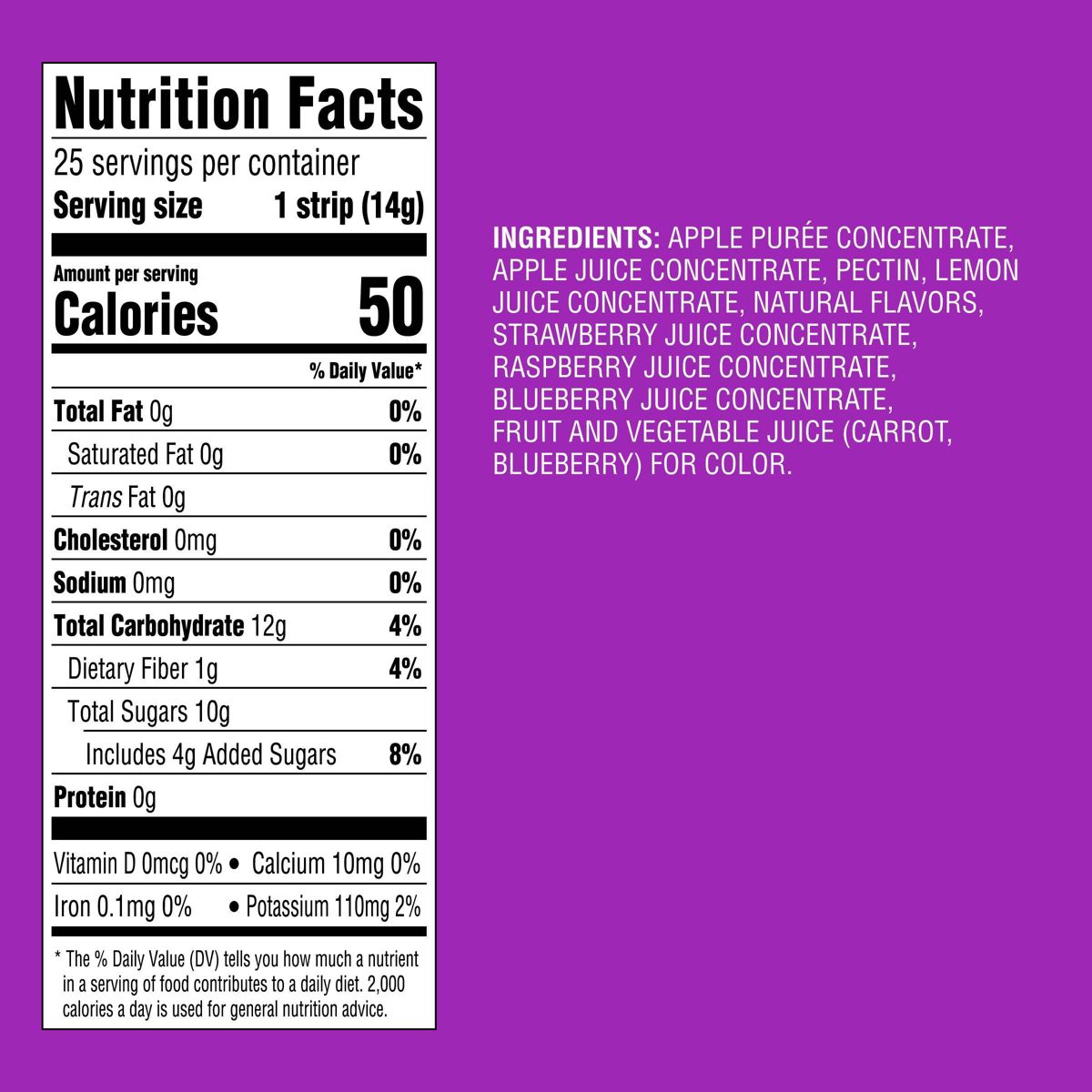 Tiras de Fruta Sabor Frutos del Bosque - 12.5 oz/25 ct - Good & Gather™ - Imagen 5