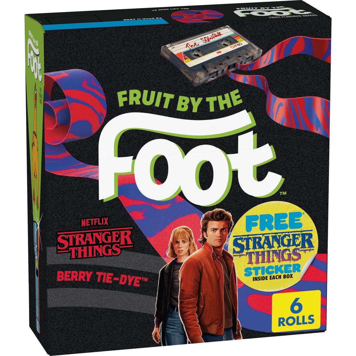 Fruit by the Foot Tie Dye Bocadillos de Fruta - 6ct