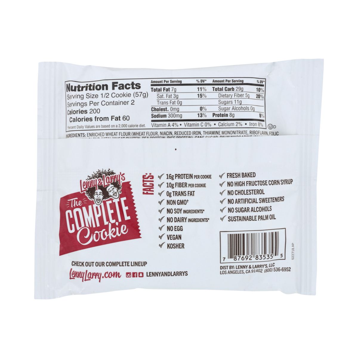 Galleta Completa Lenny & Larry's Sabor Snickerdoodle - 12 barras, 4 oz - Imagen 4